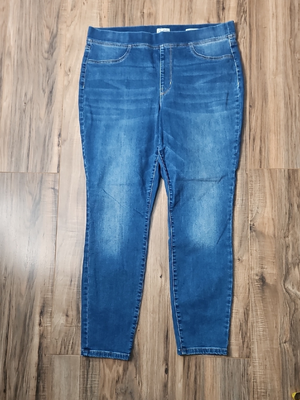 Wonderly Women’s Blue Stretch Denim Easy Pull On Super Skinny 14R